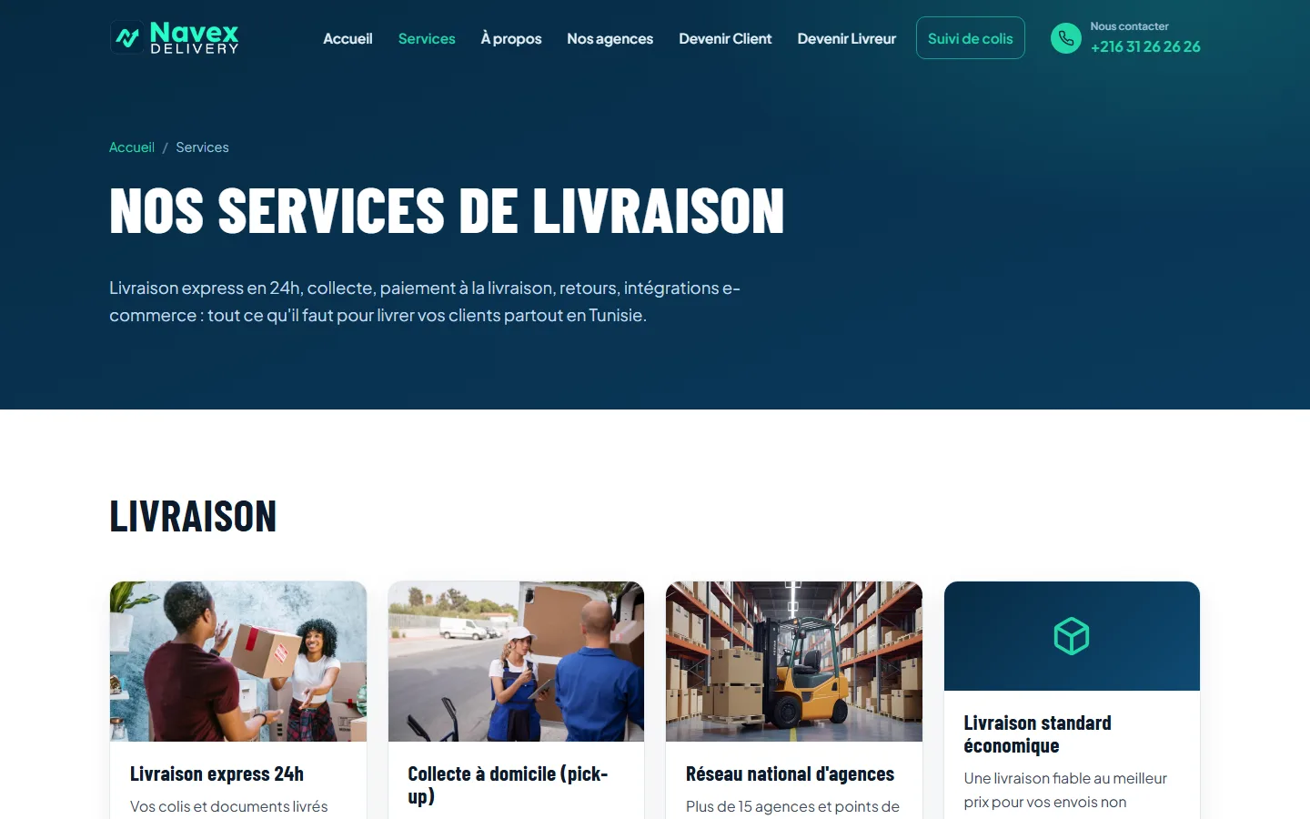 Navex Delivery – Site web, ERP et applications — visuel 2