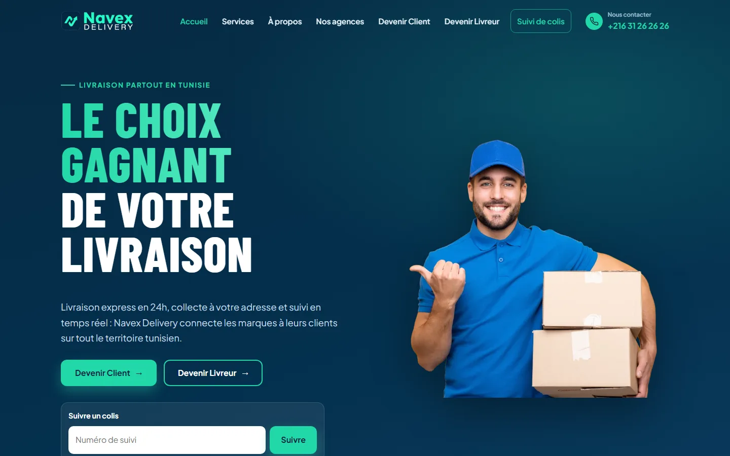 Navex Delivery – Site web, ERP et applications